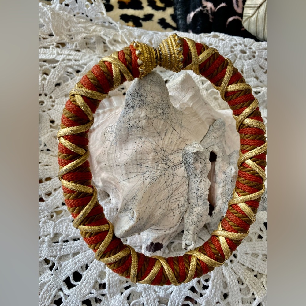 Handmade fabric rope artisan choker